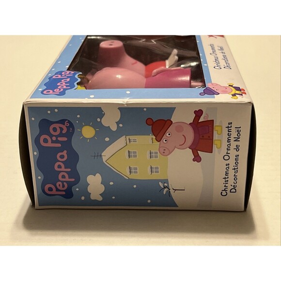 NEW 3.5" Kurt Adler Peppa Pig Pink Christmas Tree Holiday Hanging Ornaments - Picture 4 of 4